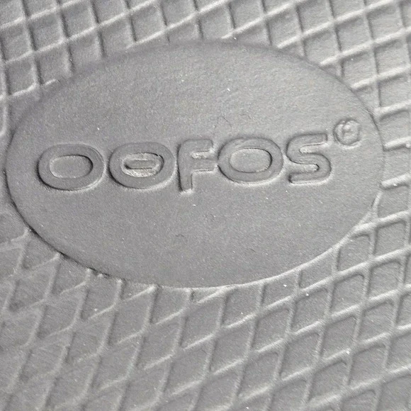 OOFOS Slip On Black Sandals Unisex M9-W11 Heel To Toe 11.5" - Picture 12 of 12